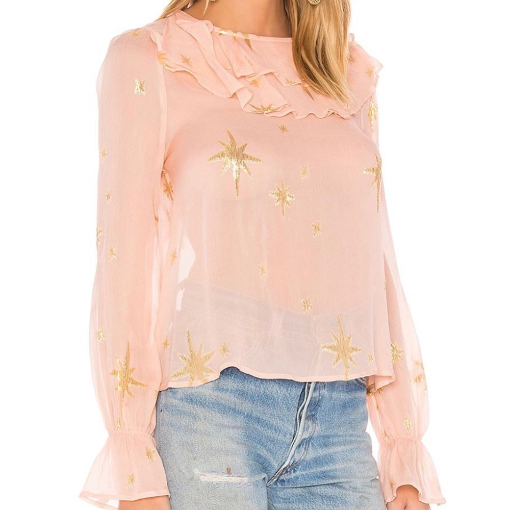 For Love and Lemons Star Blouse Size L
